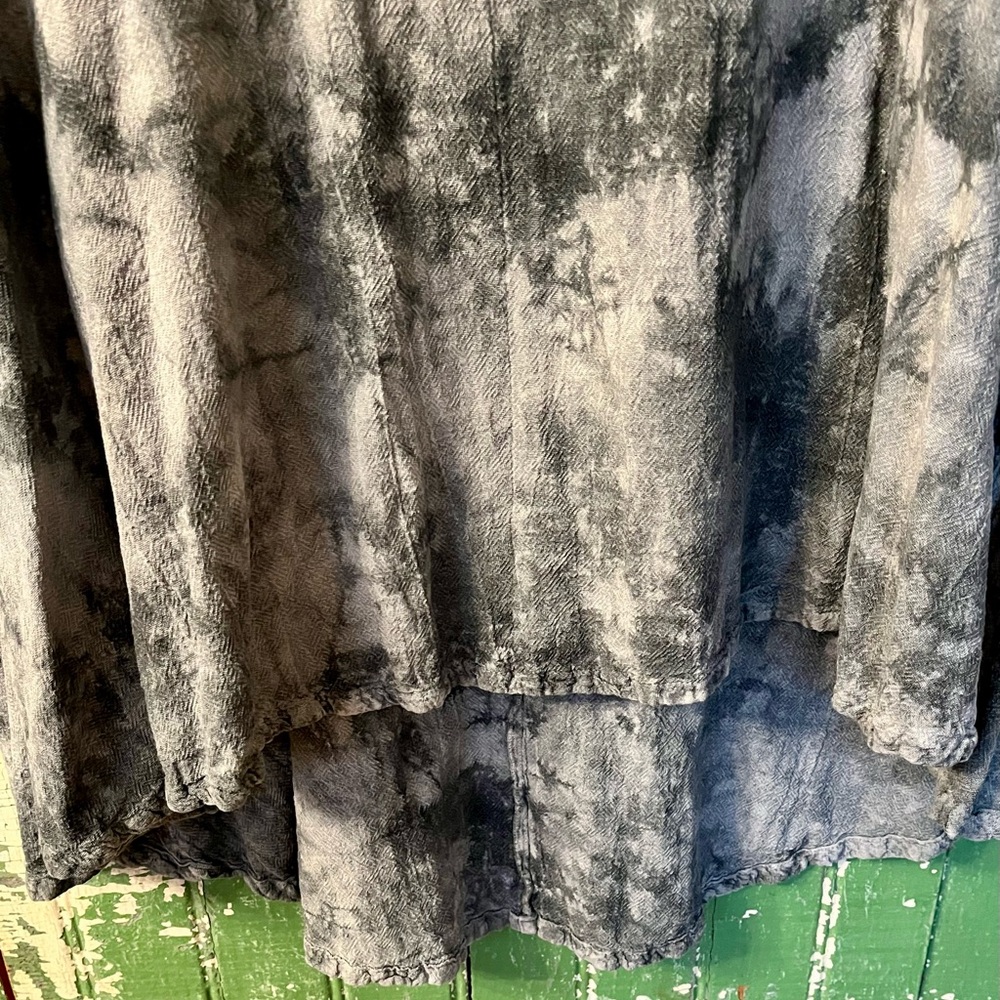 Oh My Gauze Charcoal Tie-Dye Tunic Womens Top size 1 - Picture 5 of 6